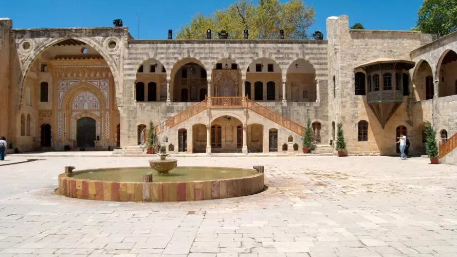 The courtyard at Beiteddine Palace