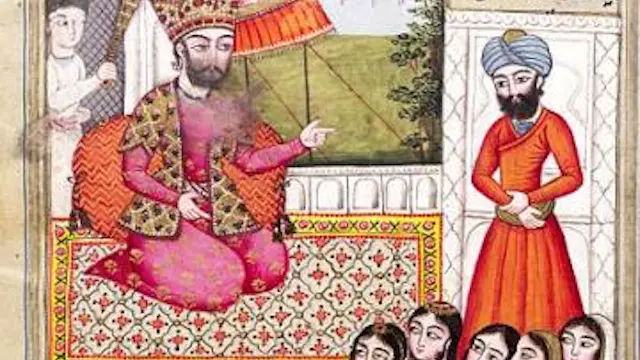Persian prince with his attendants (Wellcome Images)